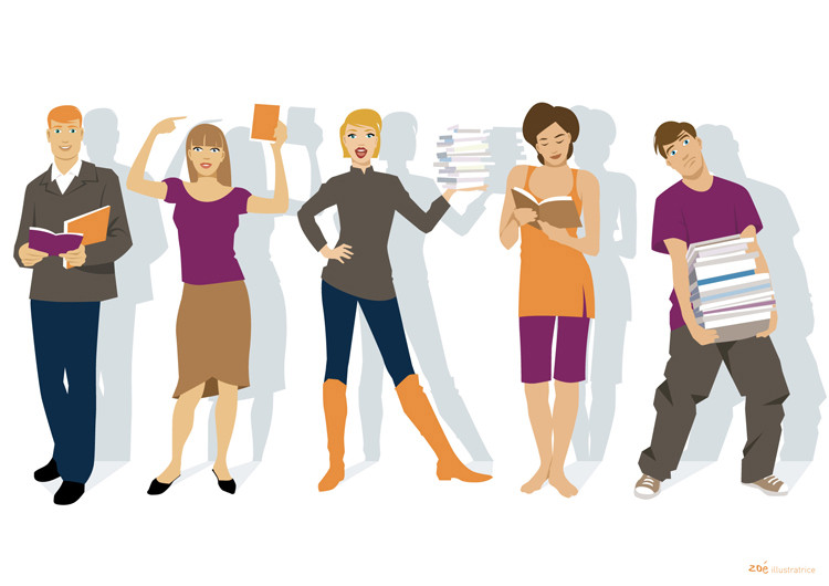 illustration Les étudiants