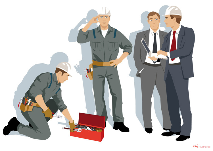 illustration Les techniciens
