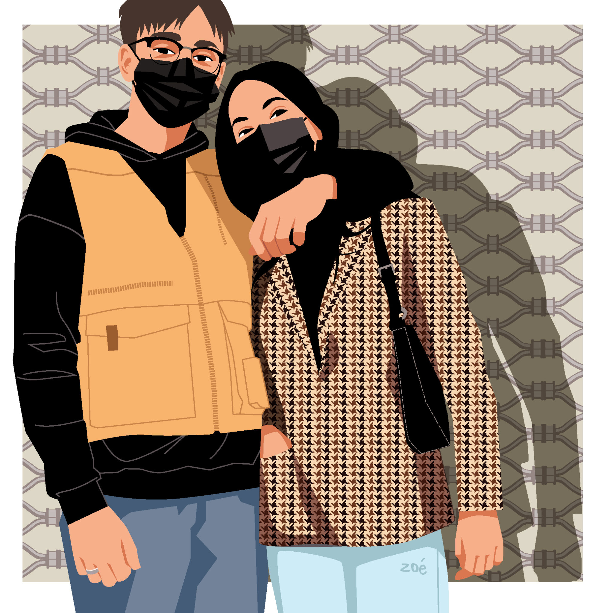 illustration de couple