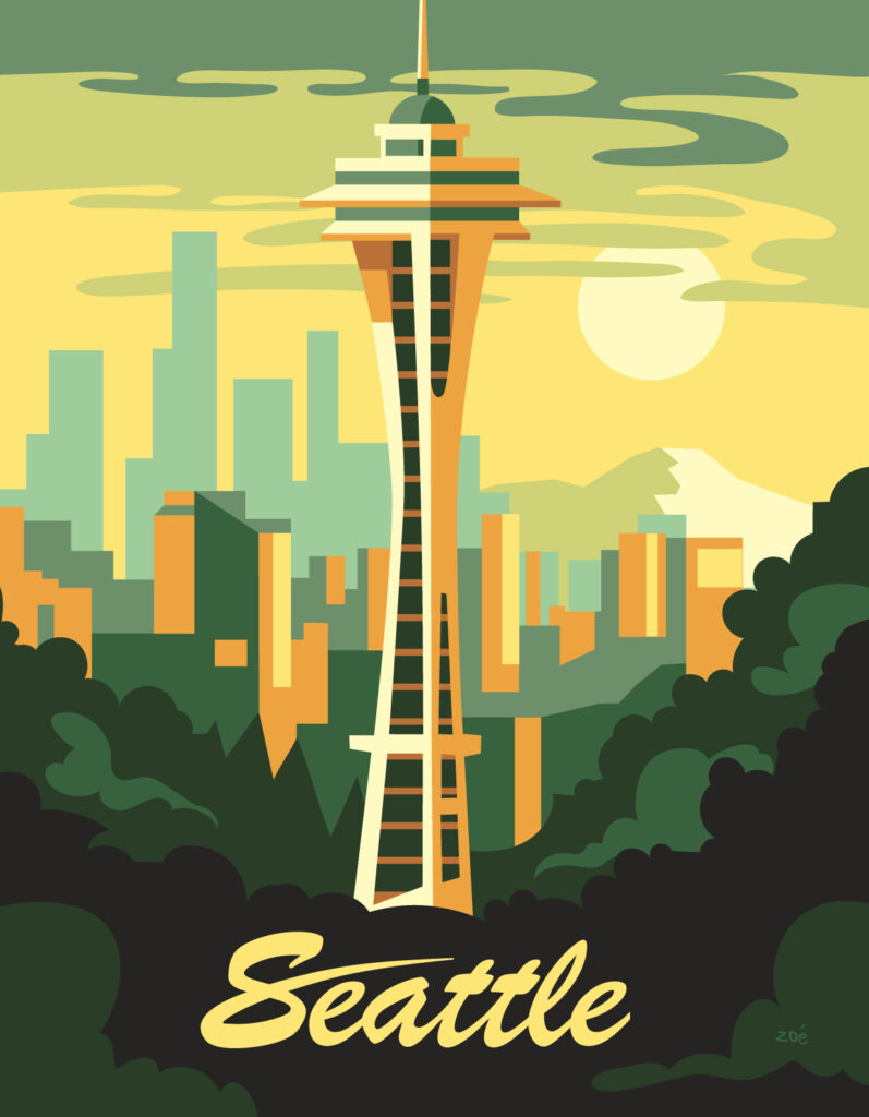 illustration Seattle