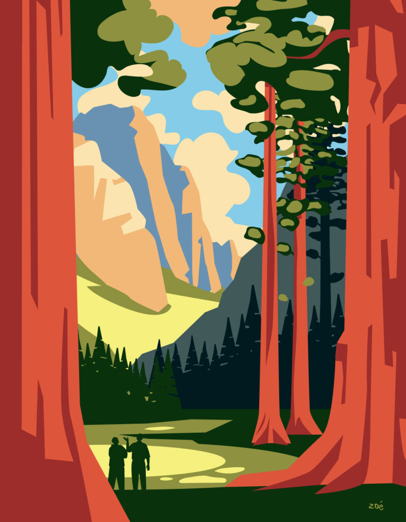 illustration Sequoia National Park