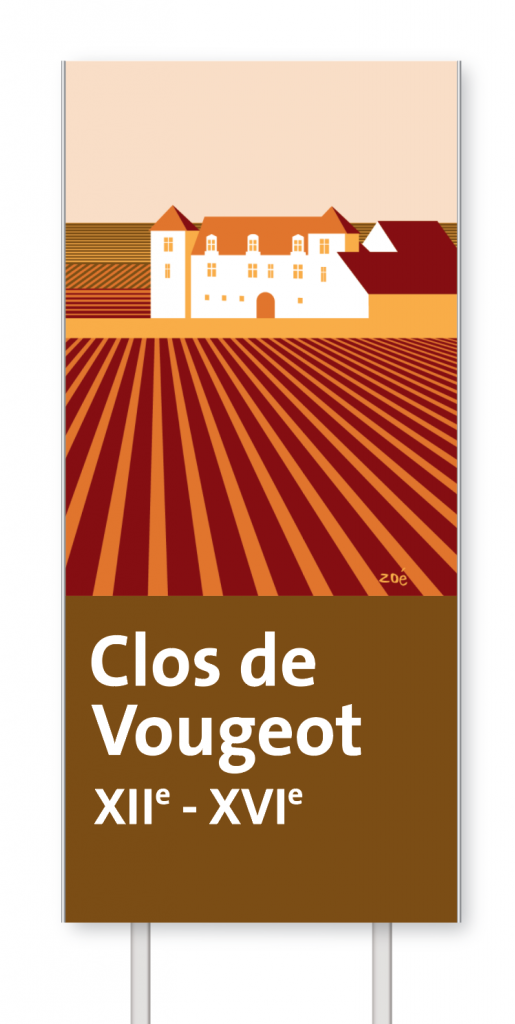 Illustration panneaux d'autoroute clos de vougeot