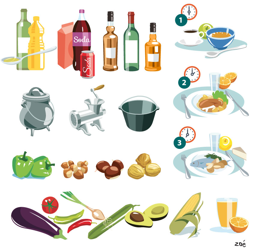 illustration alimentation