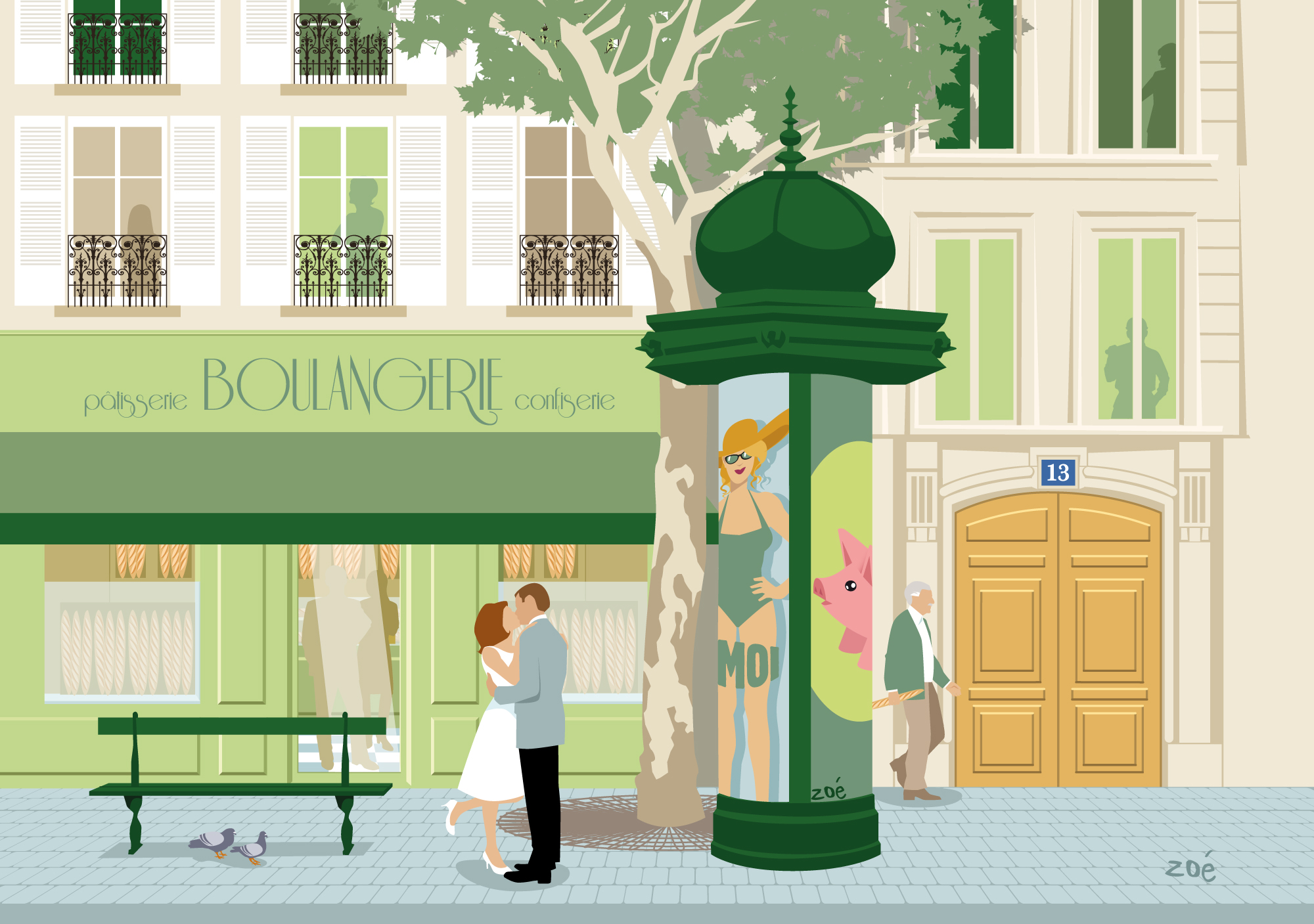 illustration rue Paris