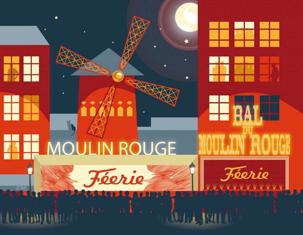 illustration moulin rouge