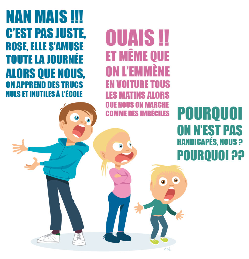 illustration enfants pas handicapés