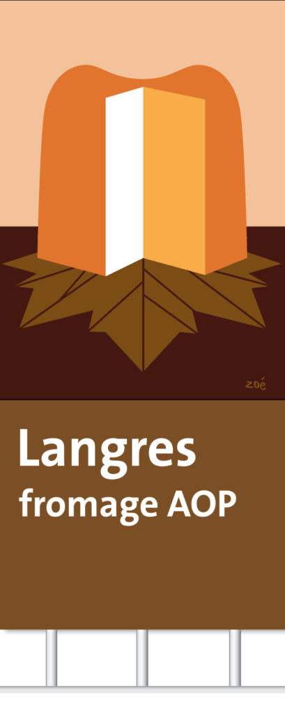 panneau autoroute Langres fromage illustration Zoé