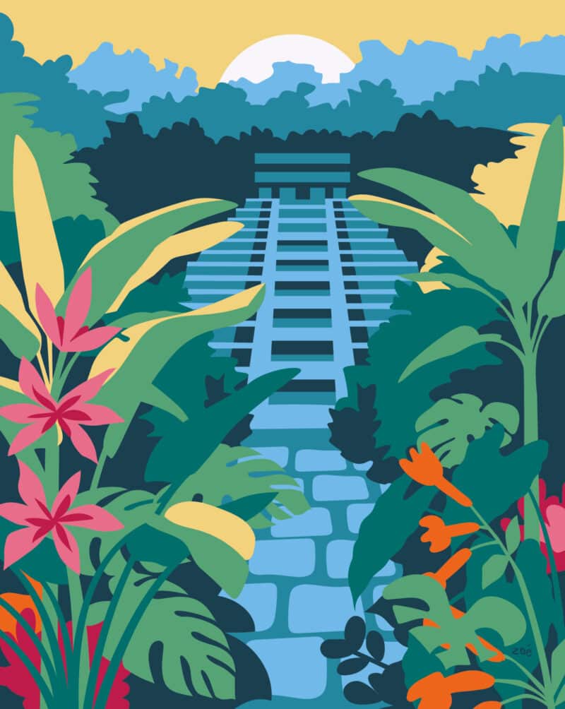 illustration palenque mexique