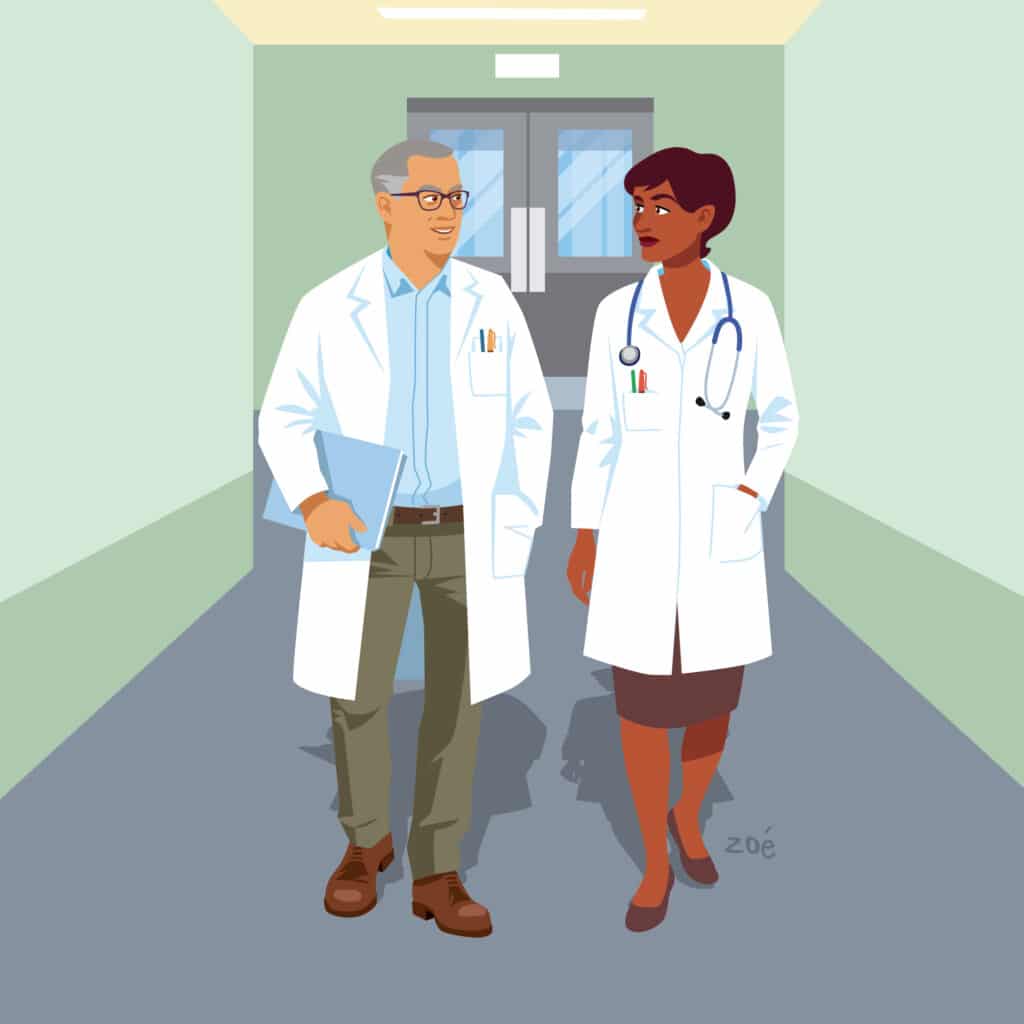illustration medecins hopital