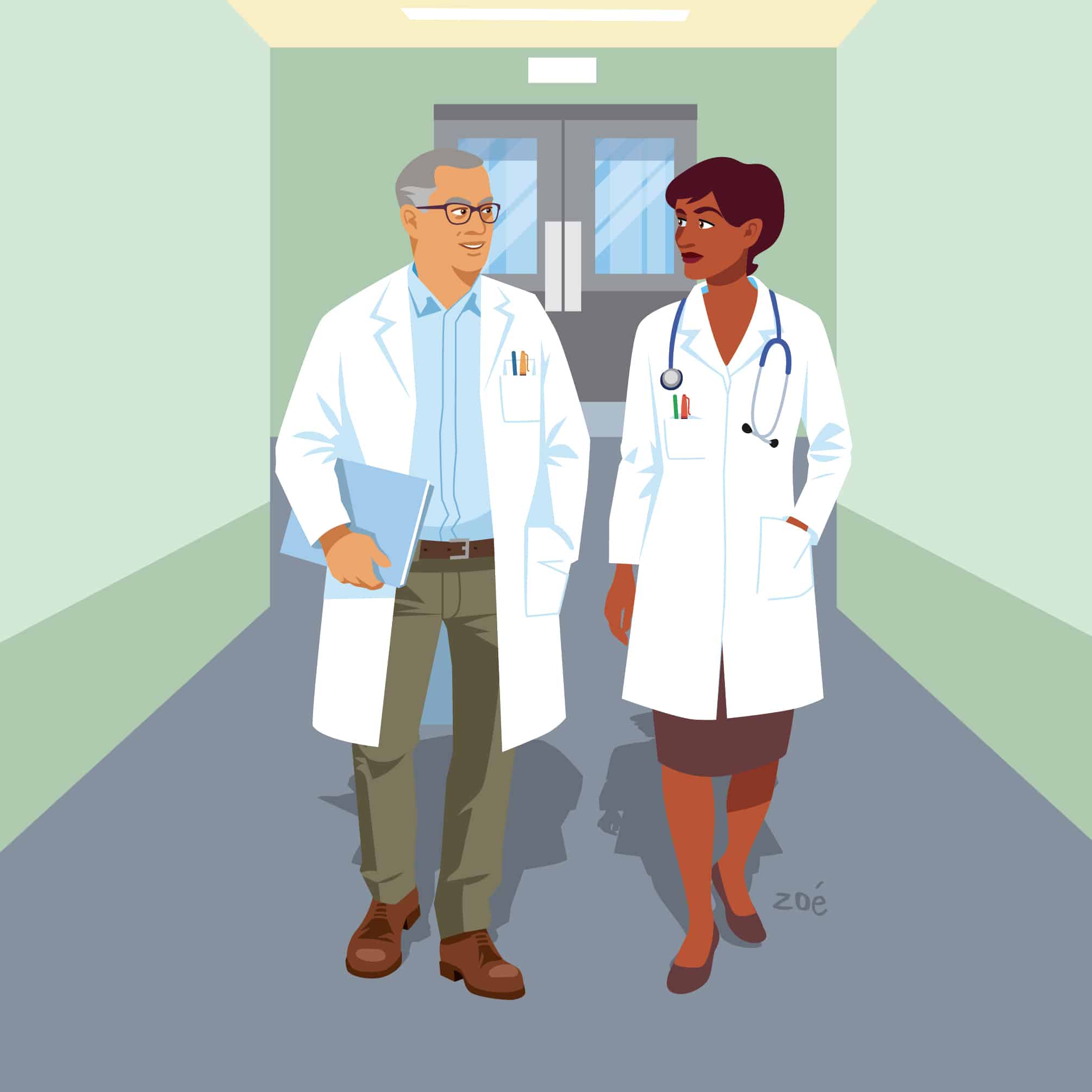 illustration medecins hopital