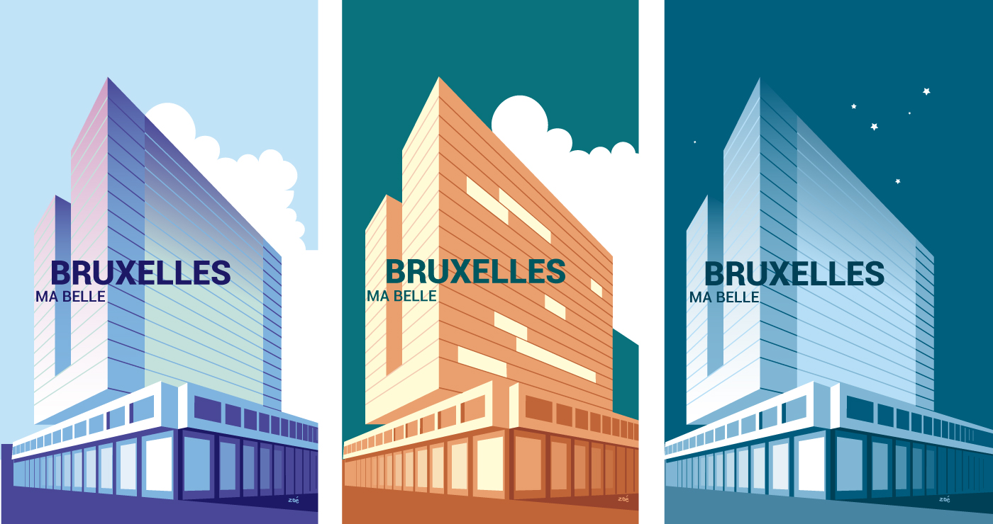 illustration siège Total Energies Bruxelles