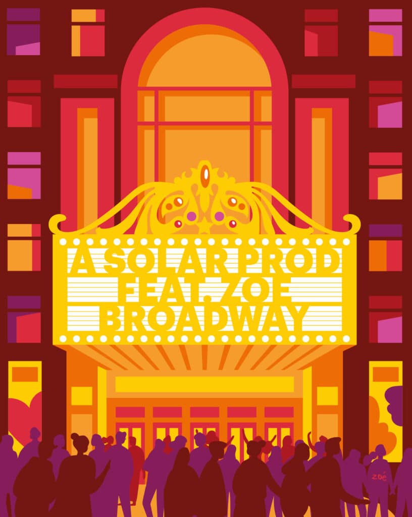 illustration Broadway New York zoe illustratrice