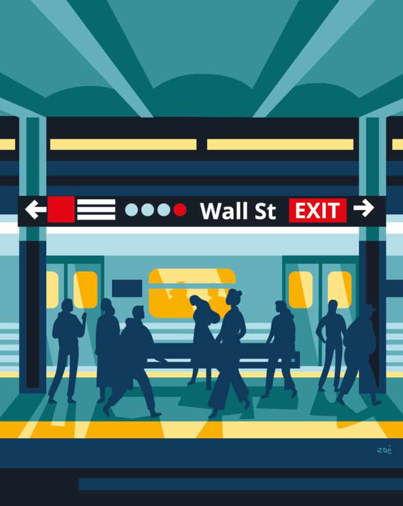 illustration metro new yorkais zoe illustratrice