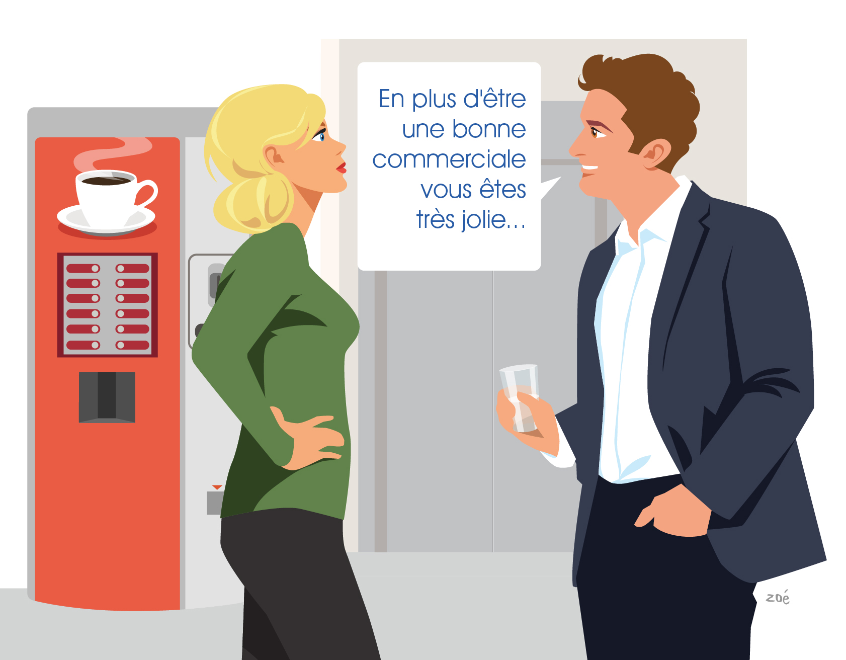 illustration prévention contre les attitudes déplacées en entreprise