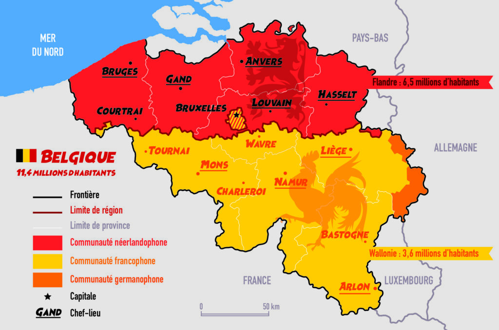 infographie Belgique carte