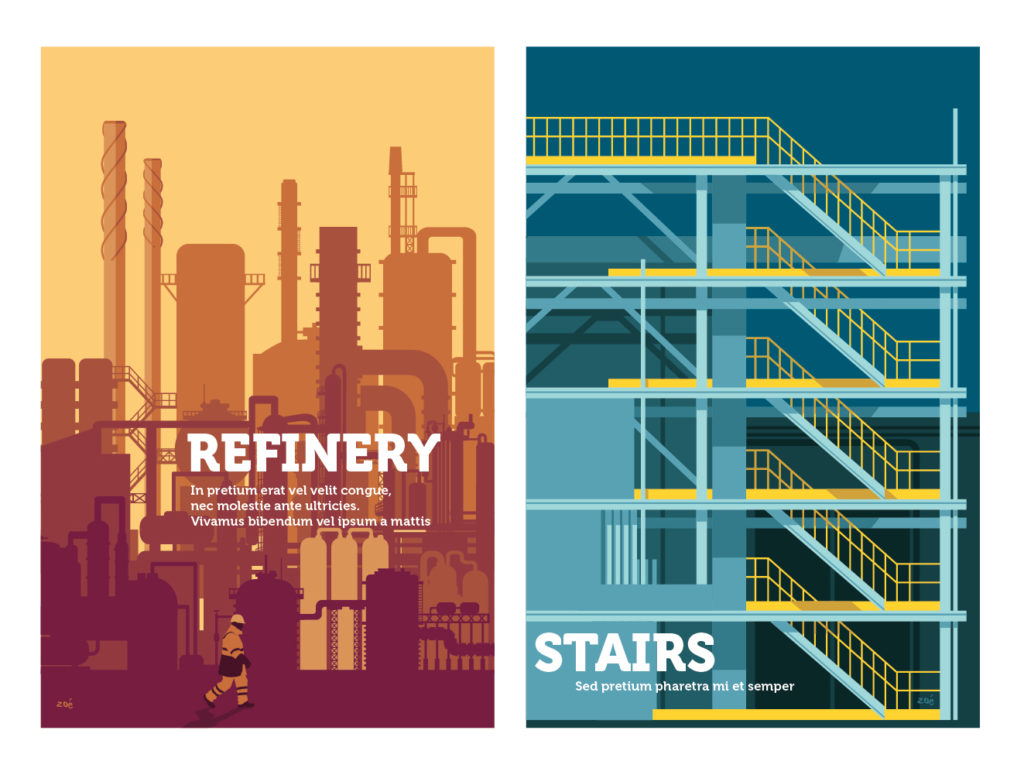 illustrations raffinerie